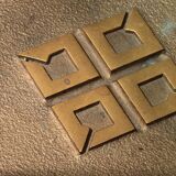 Rare Peter Ghyczy T18 console tables, 1970s design (73 cm high.)