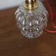Moulded glass hanging lamp