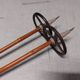 Pair of vintage bamboo ski poles - VM STAVEN - 131 cm