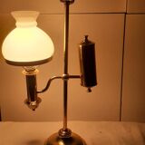Brass desk globe lamp
