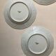4 Limoges porcelain dinner plates Philippe Deshoulières California model