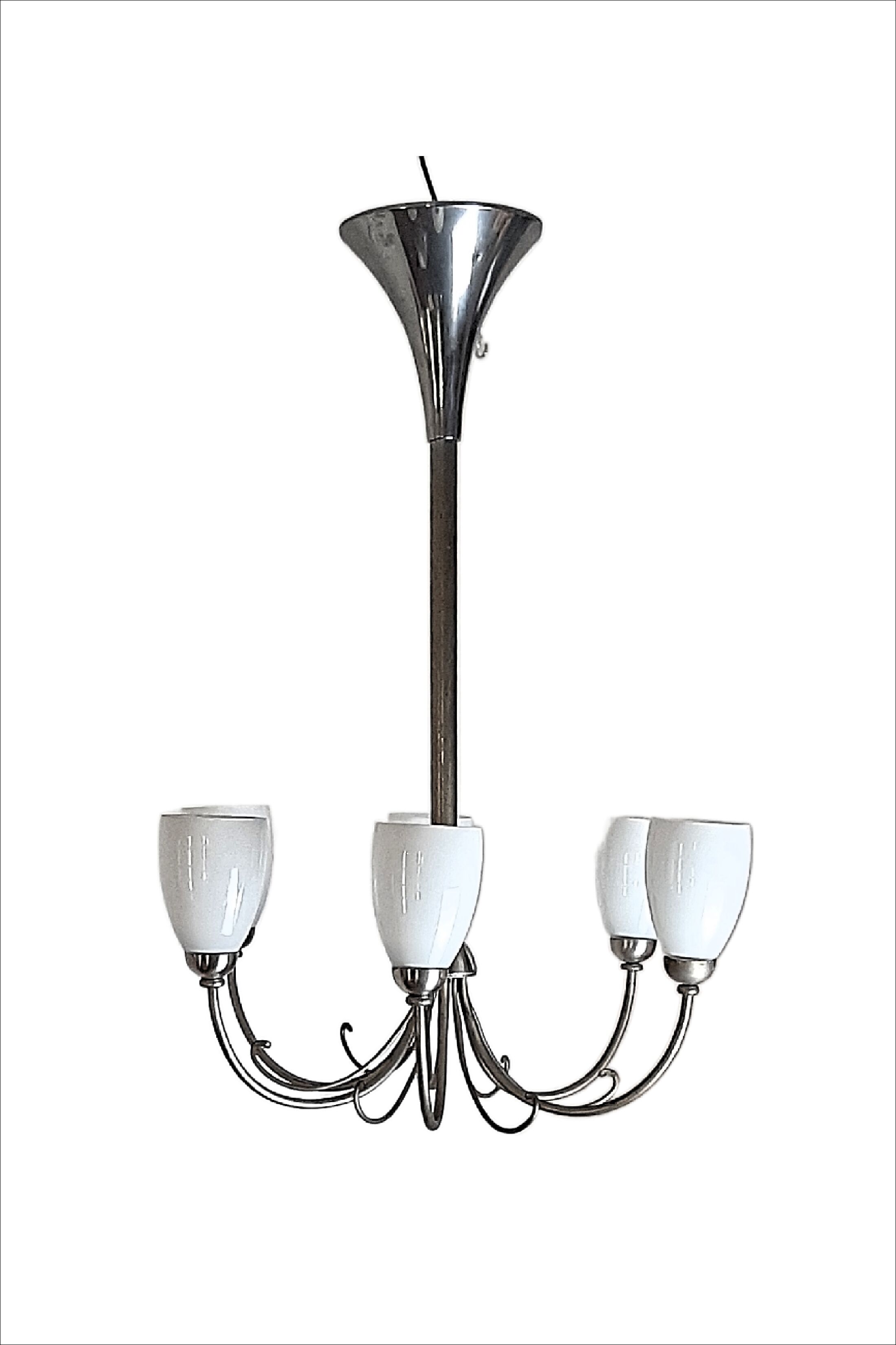 Chandelier mid century modern 6 fire