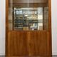 Art Deco style walnut display cabinet, France circa 1950