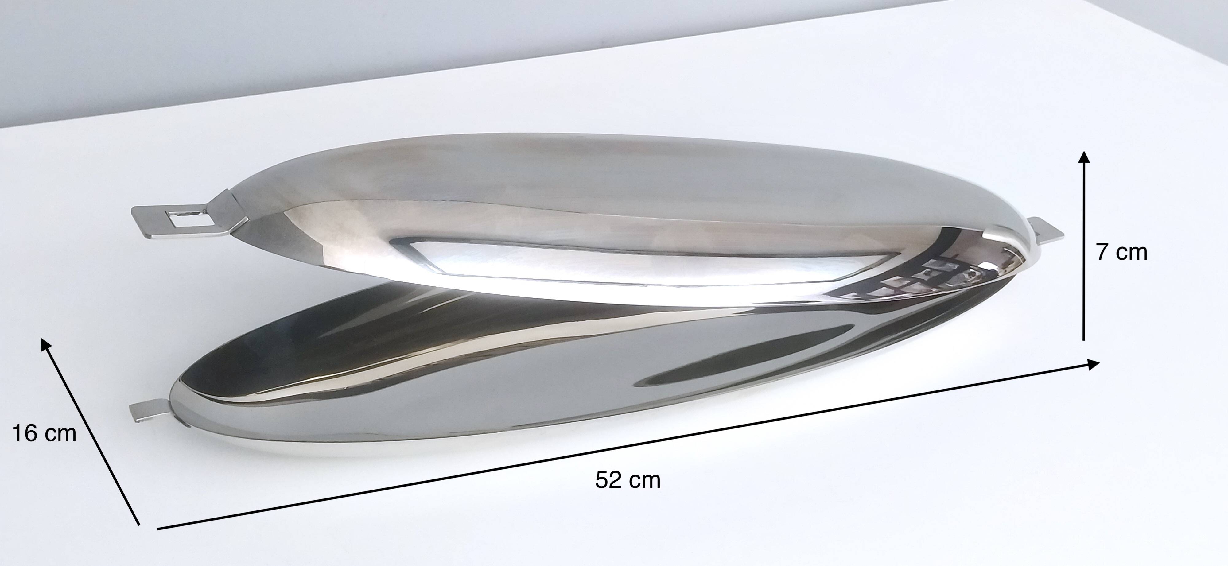 Roberto Sambonet Stainless Steel Fish Poacher with a 1960s Design, Italy