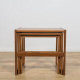 Mid-century teak nesting tables by R. Benett for G-Plan, United Kingdom, 1970s, set of 3