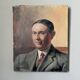 oil on canvas vintage portrait of an old man from the 20th century