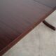 Round mahogany table, Danish design, 1970s, made in Denmark.
