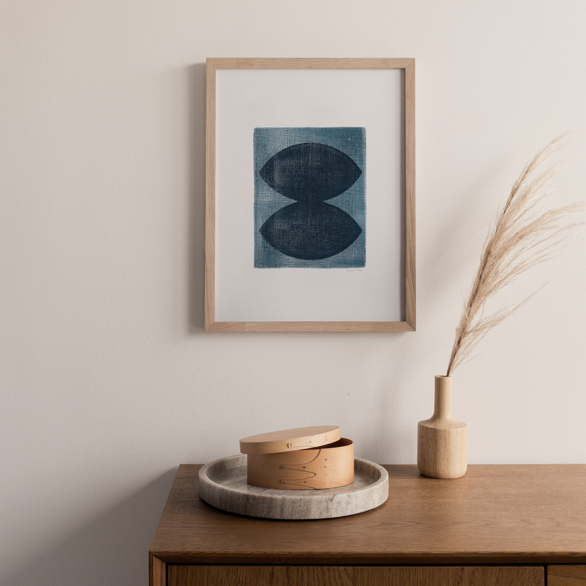 Painting on paper • M387 • signed eawy