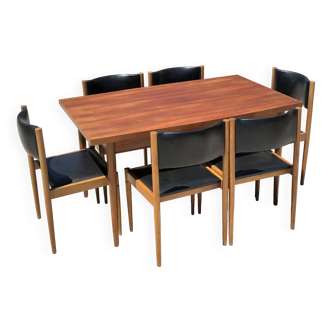 Scandinavian vintage teak dining set 1965