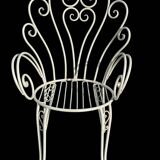 1960s wrought iron armchairs from France