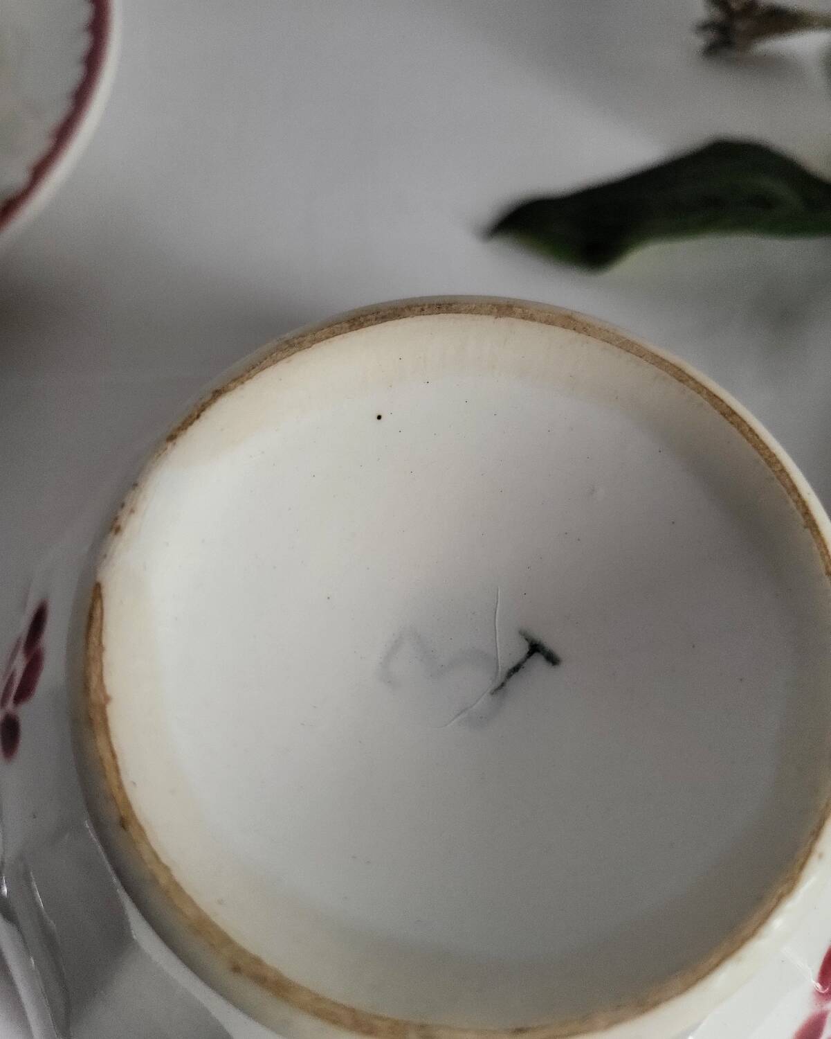 Antique faceted earthenware bowl, Digoin Badonviller