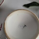 Antique faceted earthenware bowl, Digoin Badonviller