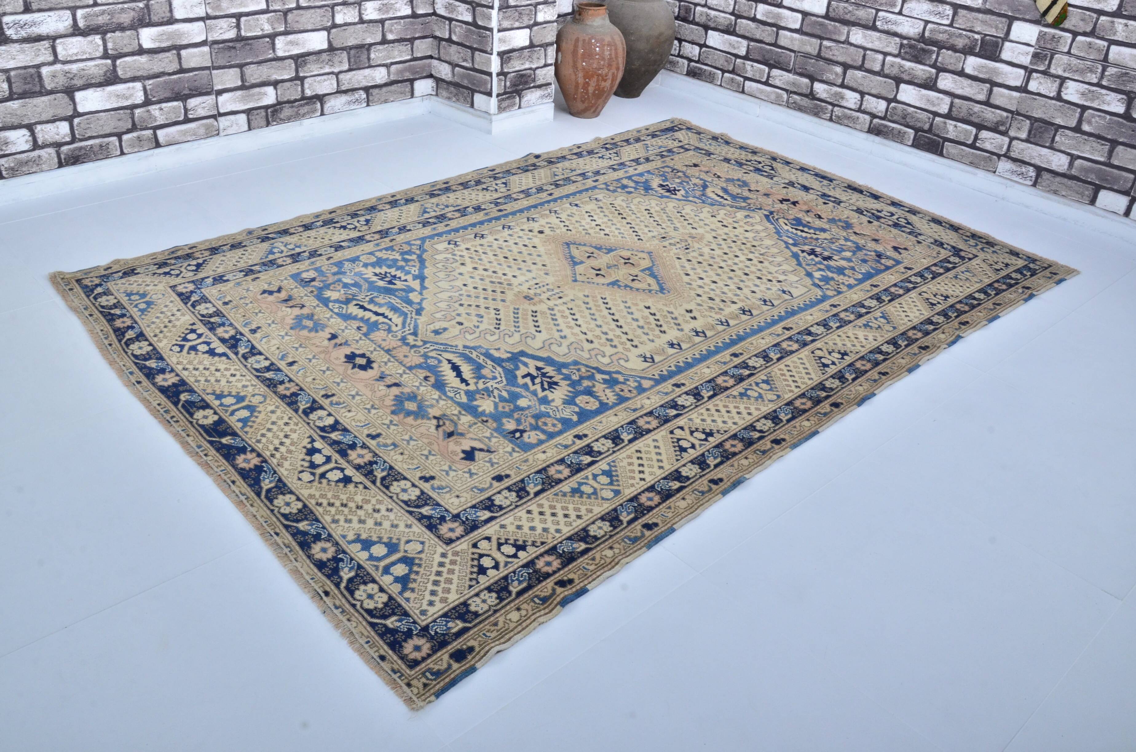 Rustic Wool Oushak Rug sku 3524