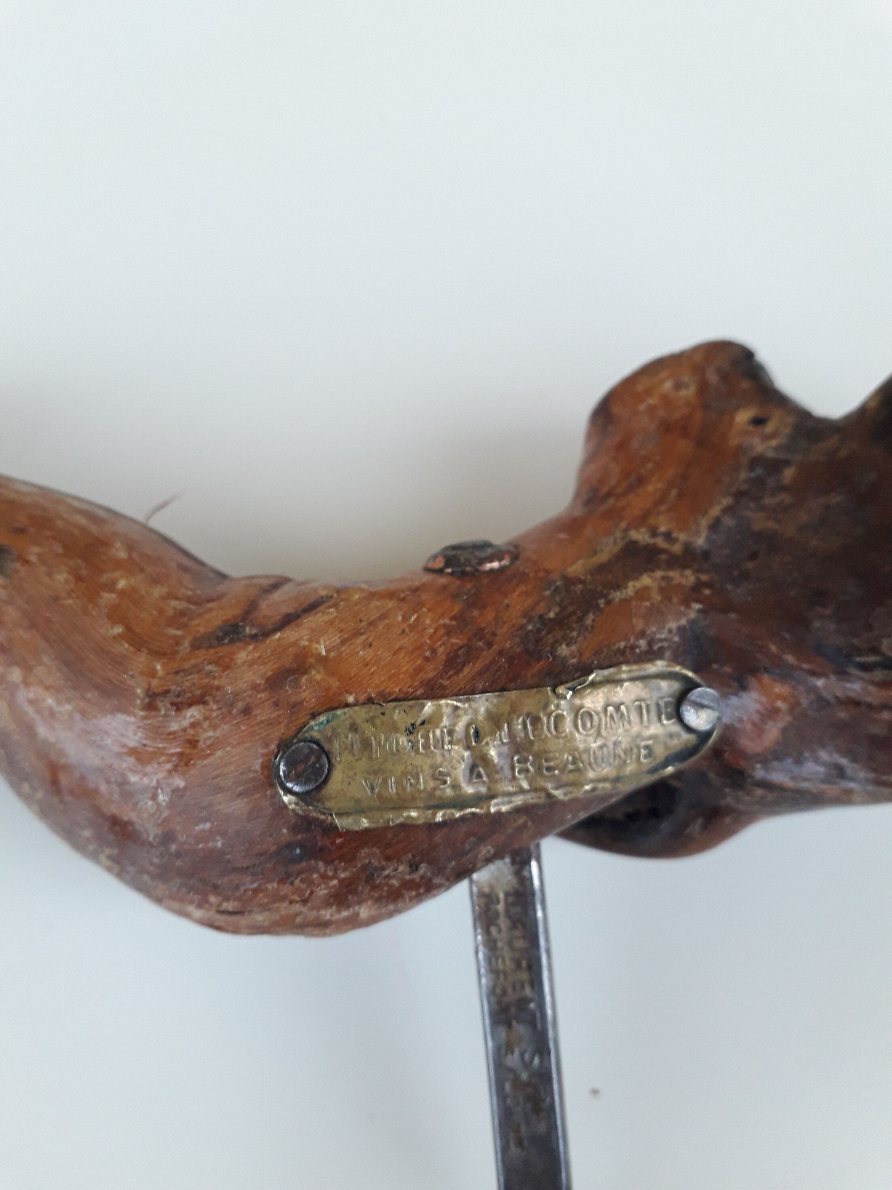 Former advertising corkscrew - vine stock - 1960