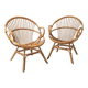 Pair of 1960s rattan armchairs