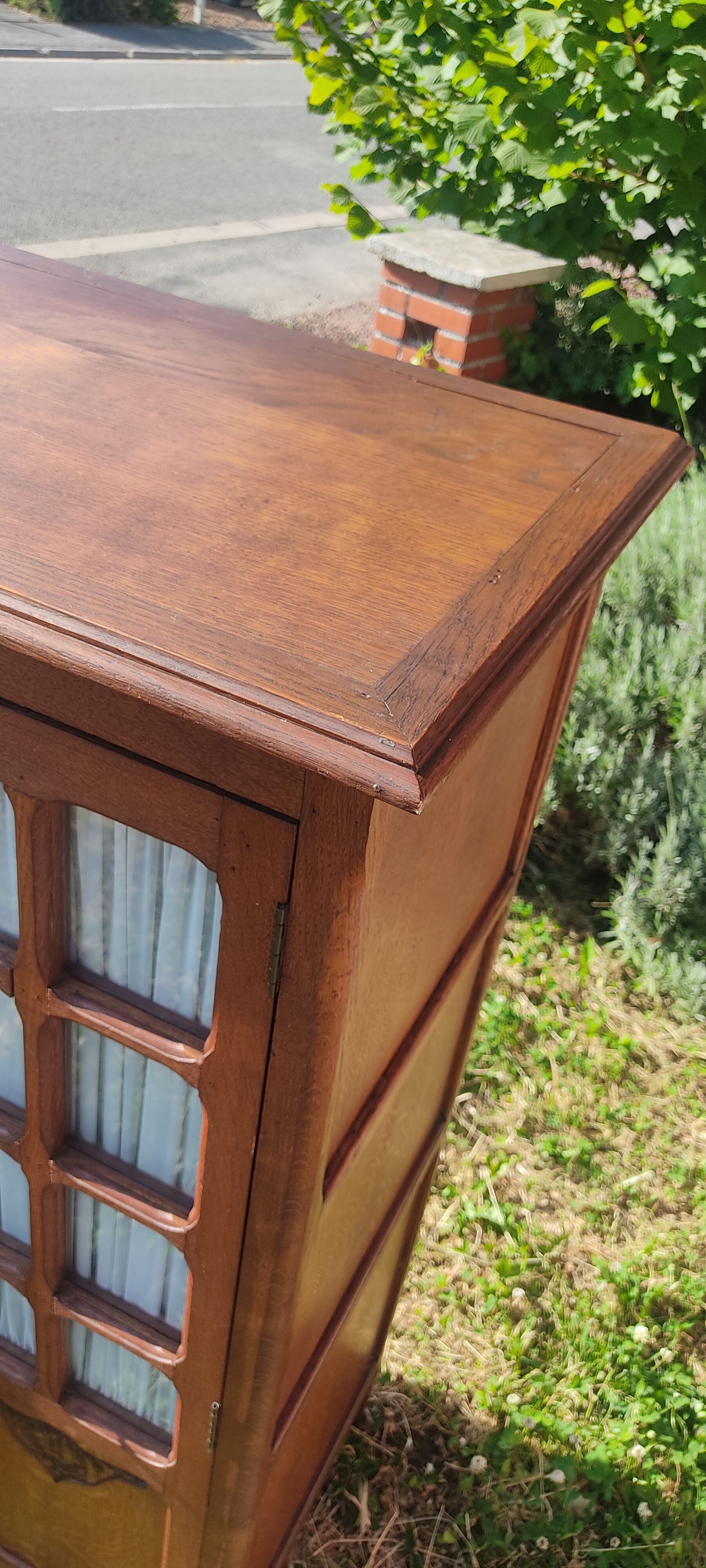 Glazed wardrobe, vintage
