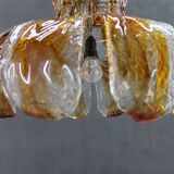 1970s Large Murano Glass Chandelier Mazzega, Italy