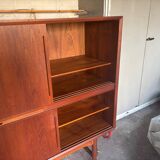 Scandinavian Teak Highboard Sideboard – Rare Item, 1960s Design