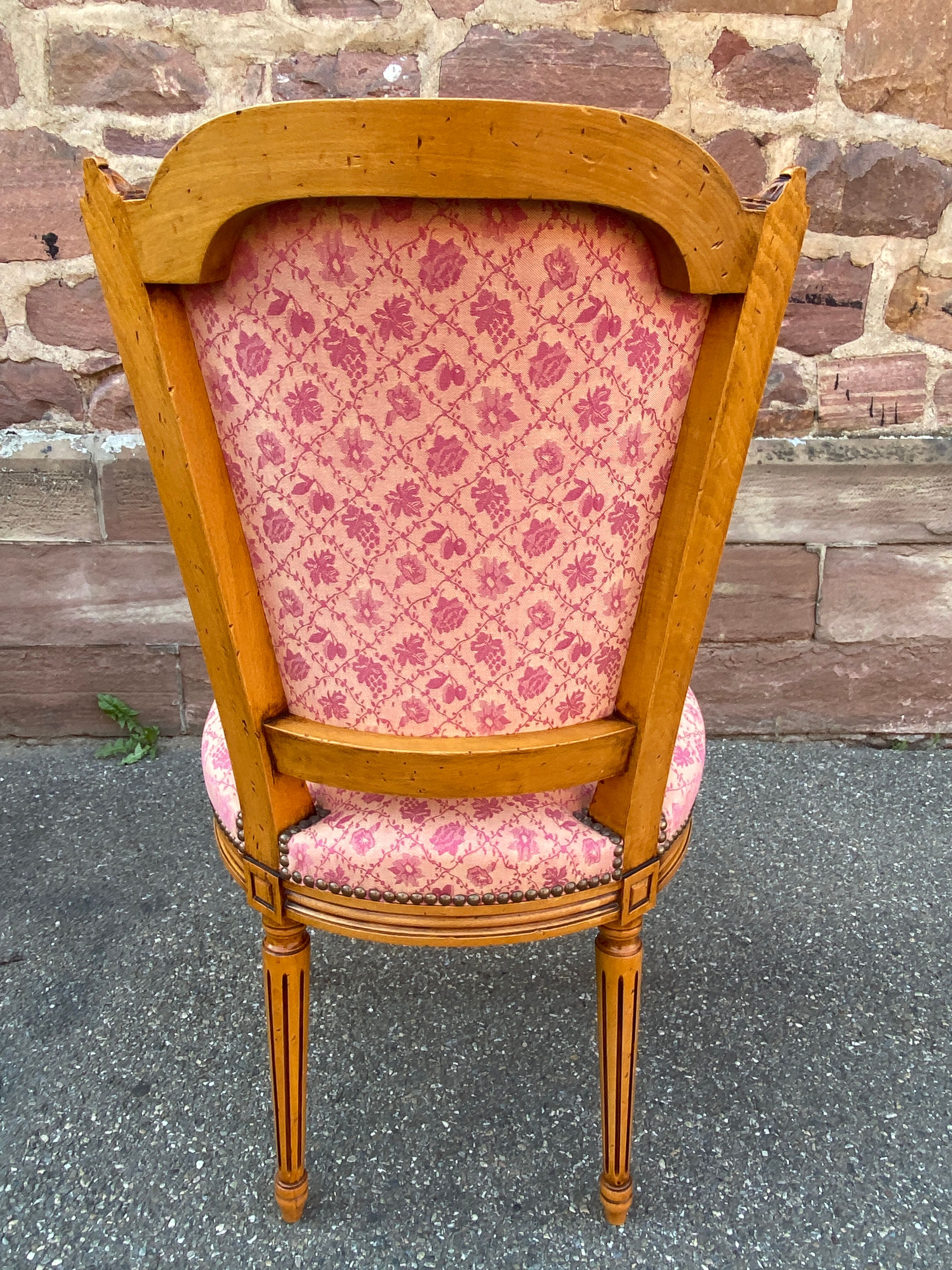 Set of 4 vintage Louis XVI style French chairs