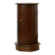 Mahogany bedside table with marble top