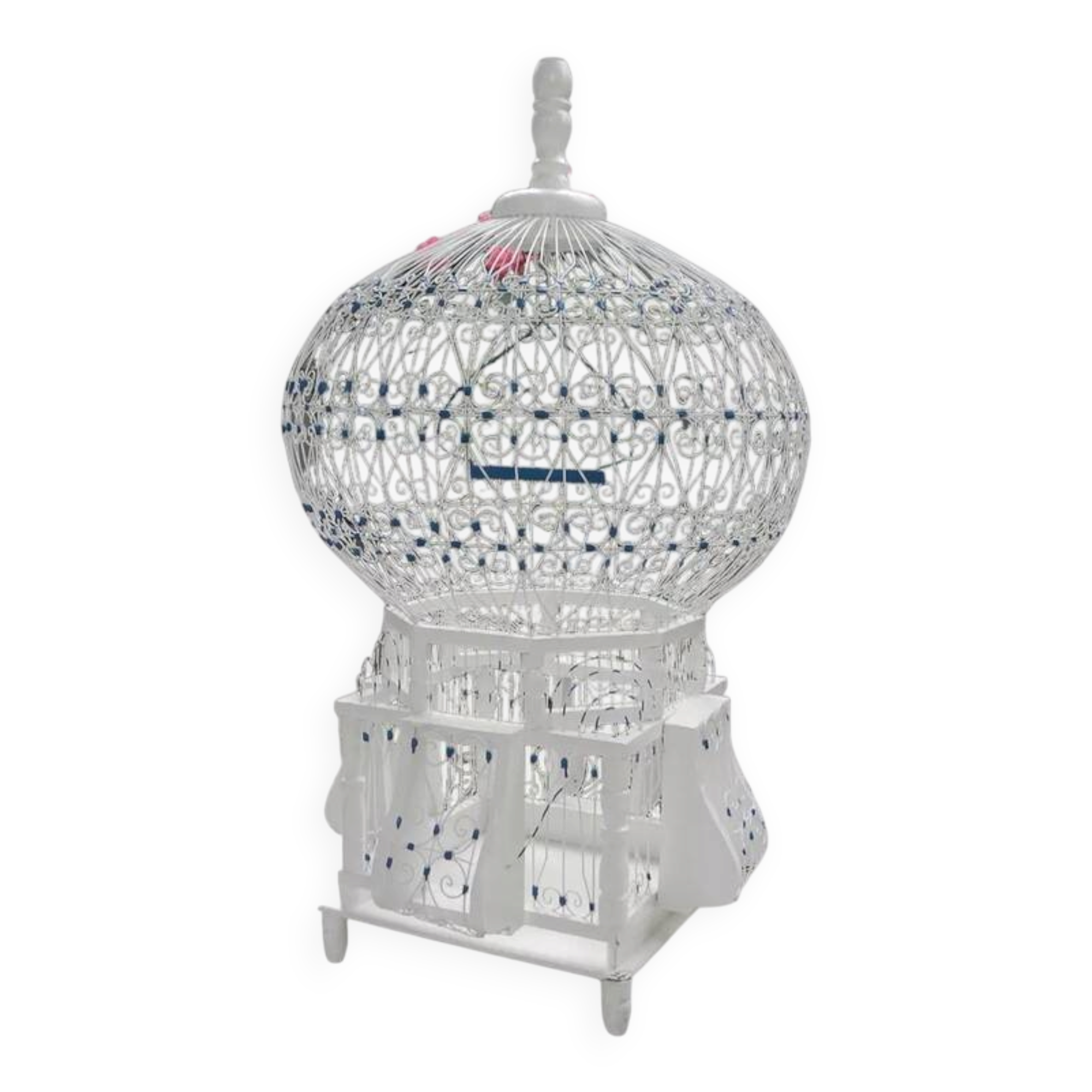 Decorative filigree birdcage Mediterranean charm