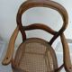 antique caned high chair for children