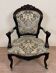LXVI Style Cabriolet Armchair in Rosewood