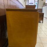 1950s Art Deco bedside table with inlaid mirror