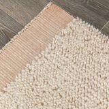 8x10 Peach Orange Handmade Wool Vintage Rug, 250x304Cm SK 34929