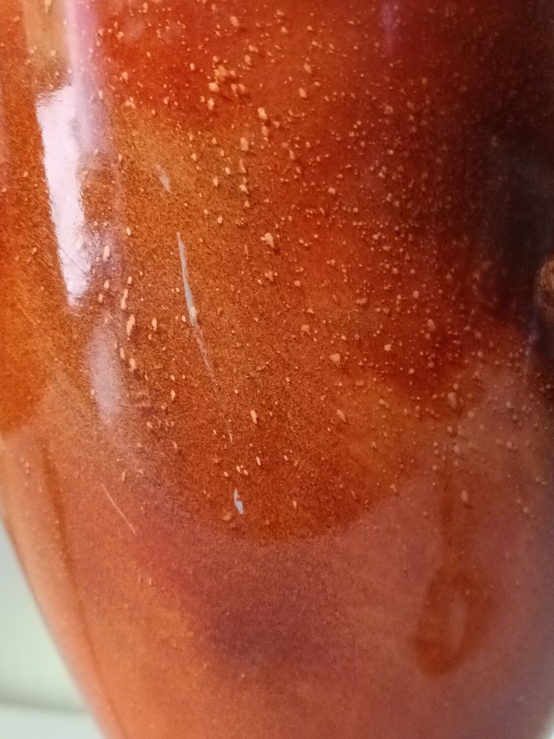 Vintage ceramic baluster lamp foot