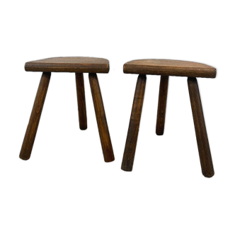 Pair of tripod stools