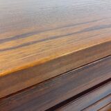 Vintage Maison Regain chest of drawers in solid elm from the 80s