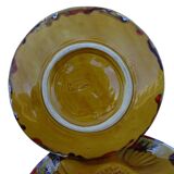 Assiettes à huîtres vintage en faïence de Vallauris, service de six