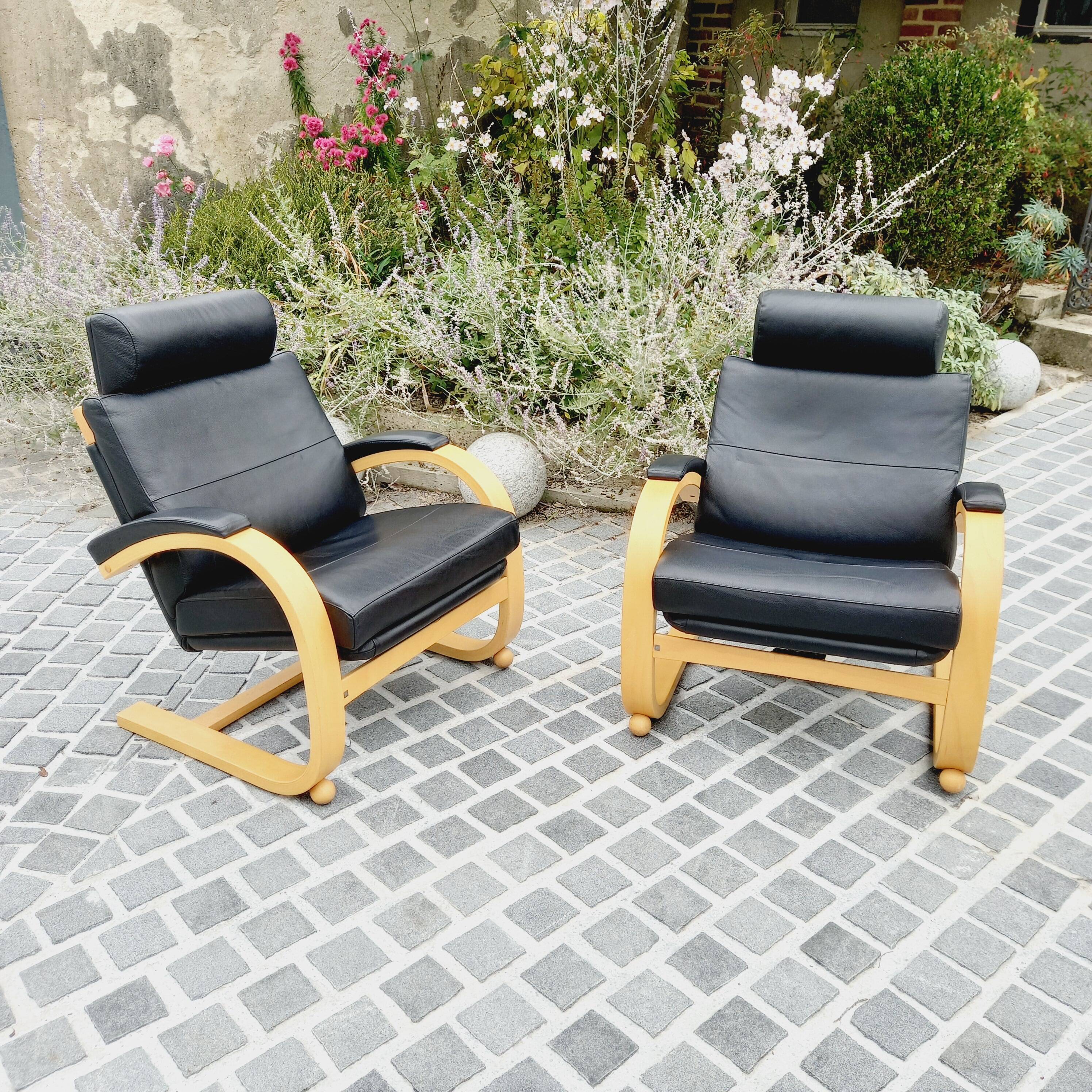 Fauteuil scandinave NELO années 70