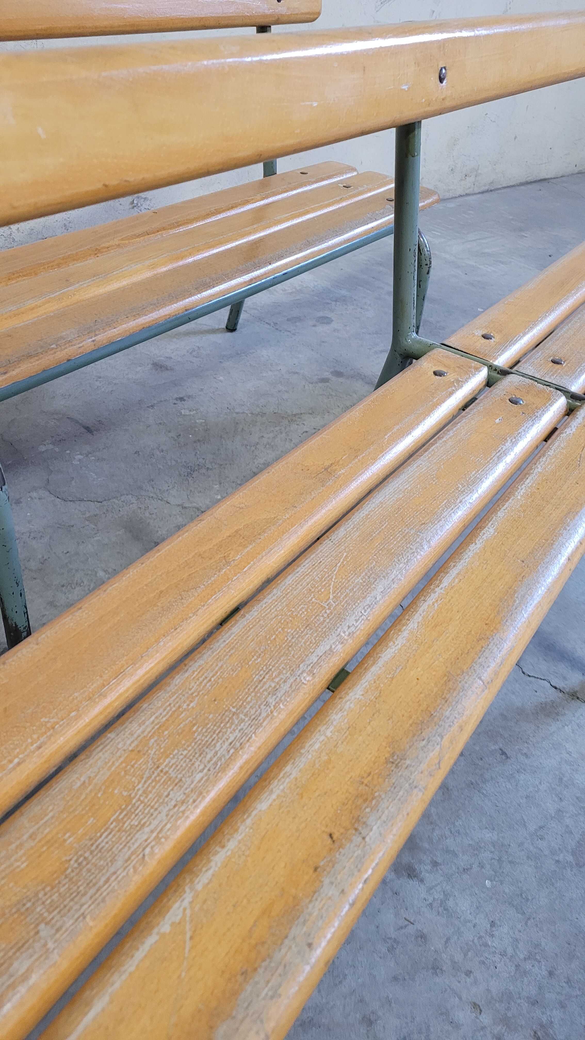 Pair of kindergarten benches for children made in 1950