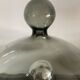 Vintage blown glass and metal lamp