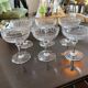 6 champagne glasses. Saint Louis crystal.