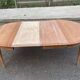 Renovated Louis Philippe round extendable dining table 110-200cm 19th century