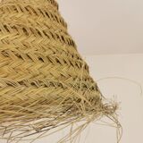 Suspension Dalia en Halfa Tressé – 40×45 cm – Fabrication Artisanale Maroca