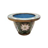 Vintage Chinese Cloisonne Flower Pot, from the 1970/80s.