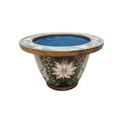Vintage Chinese Cloisonne Flower Pot, from the 1970/80s.