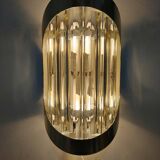 Aplique de pared de cristales. Italia, 1980s.