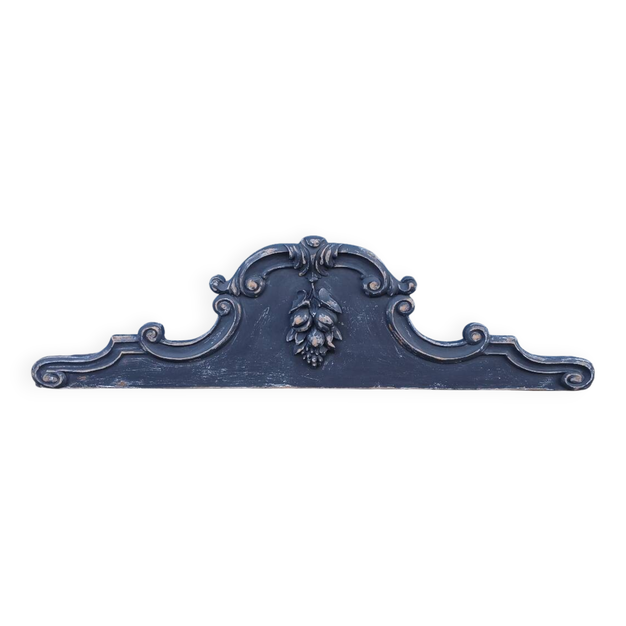 Antique carved wooden pediment