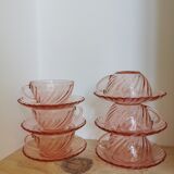 Vintage cups Arcoroc Rosaline