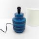 Blue Bitossi lamp Aldo Londi, Italy 1960