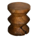 EVA stool in hand-carved solid recycled teak