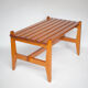 Table basse bois bois à lattes, décoration intérieur