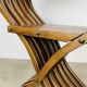 Chaise Florentine Savonarole pliante, bois, style renaissance