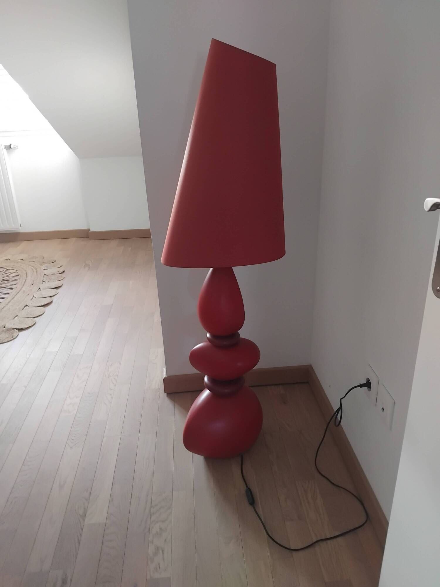 Lamp / luminaire retro 1970s style red