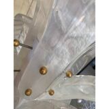 Vintage Opalino Palm Tree Murano Glass Floor Lamp in the Style of Napoleon Martinuzzi